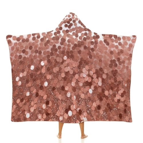 Cape à capuche pailletée cadeau idéal pour le canapé et voyage