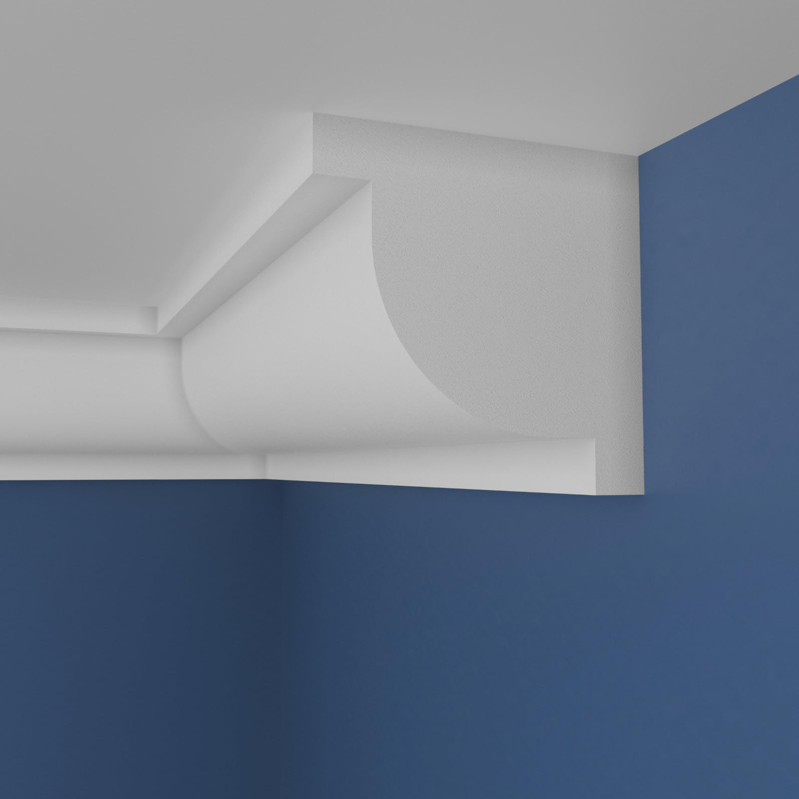 WOLDECOR XPS Cornice Coving – Decorative Coving Moulding for Ceilings, Lightweight Paintable Ceiling Coving Trim, Easy DIY Installation, Durable and Moisture Resistant (WS06, 16 Meters) — image 1