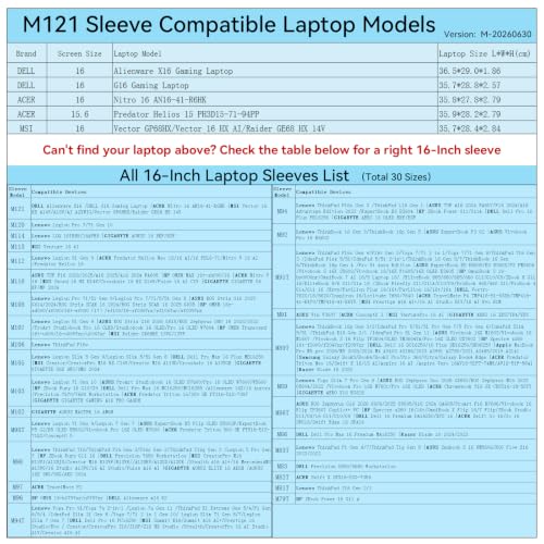 Image of Smatree M121 Hard Protective 16inch Laptop Case for Alienware /DELL /ACER | Compatible for Alienware X16, for DELL G16, for MSI Raider GE68 HX 14V /Vector, ACER Nitro 16 /Predator Helios 15(X8323)