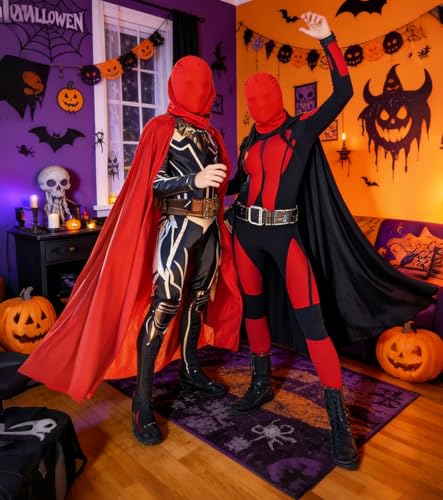 Image of 3 Pieces Full Face Mask, Stretchy Faceless Cloth Masks, Statue Inflatable Costume Accessory for Adult Men Women