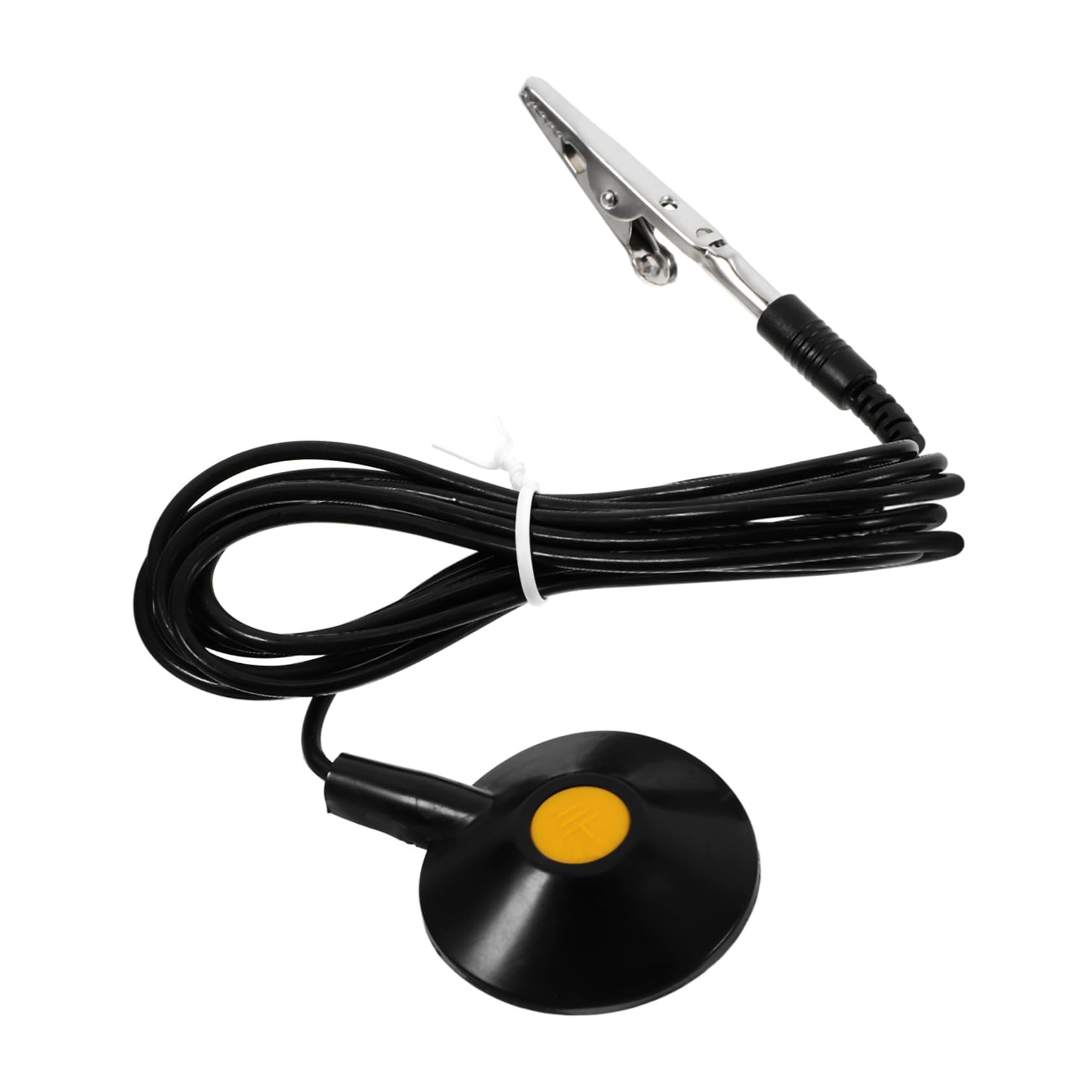 KICHOUSE ESD Ground Cable Anti-Static Grounding Wire Black Sucker Clamp Grounding Receptacle ESD Sucker for Electronics