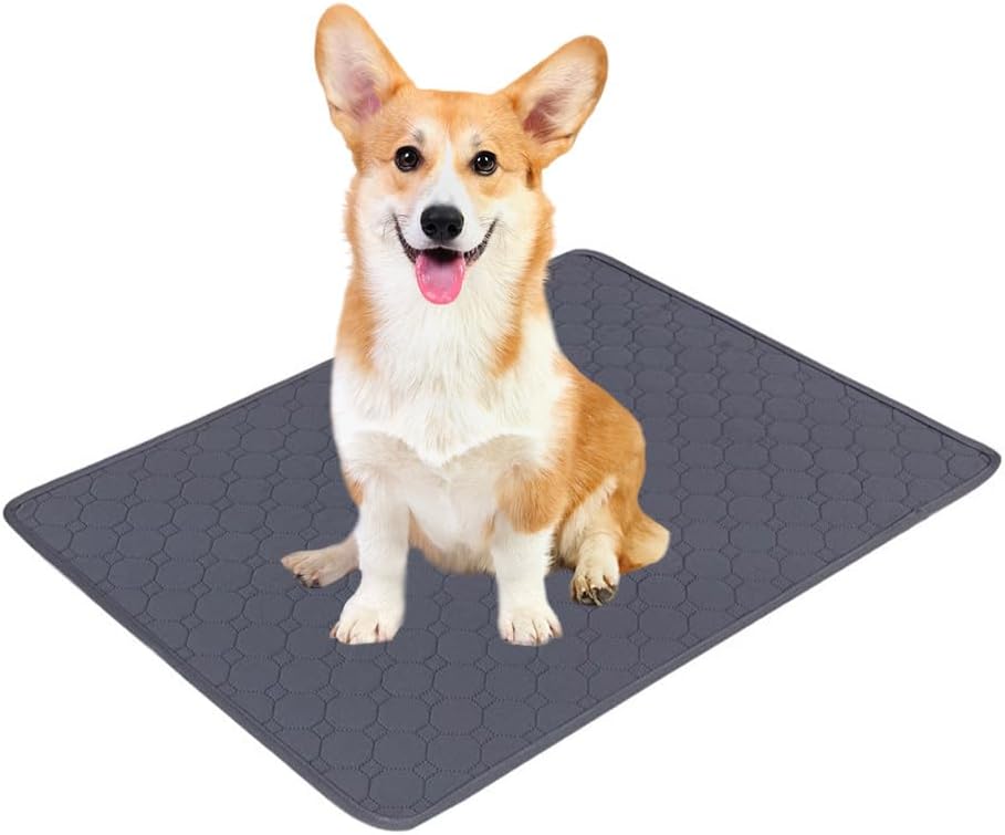 Reusable Dog Crate Pee Pads | (18" x 29") 100% Waterproof & Extra Absorbent |Washable Crate Bed Mat, Anti-Slip Pet Training Pad is Perfect for Dog Bed,Crate,Kennel and More