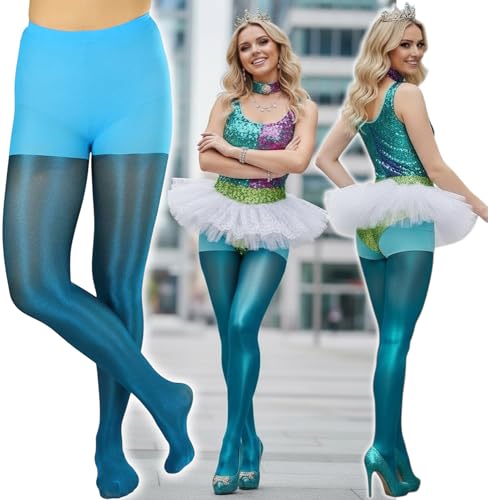 Image of ToBeInStyle Women's Shine & Shimmer Metallic Pantyhose Opaque Lurex Tights
