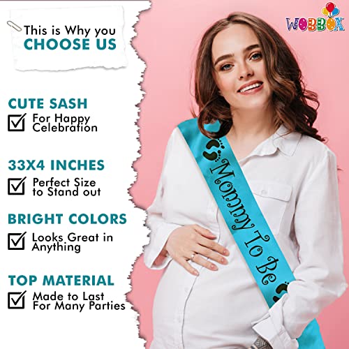 Image of Wobbox Baby Shower Decoration Items| Baby Shower Ceremony Photo Booth Props for Photoshoot, Milestone Crad& Mom to Be Sash, Godh Bharai Ceremony Decoration Kit-(FP455)