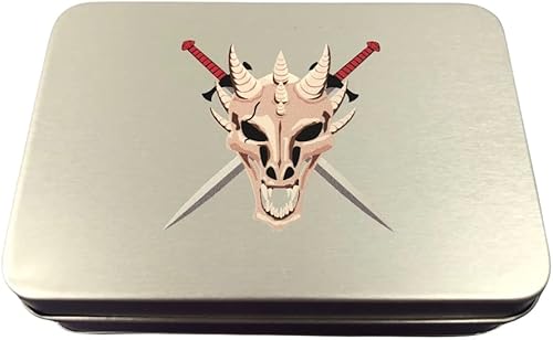 Miniatura 3 de Seven Seas Pirates Juego de dados de escamas de dragón con bolsa arcoíris metálico metal 16  0787in