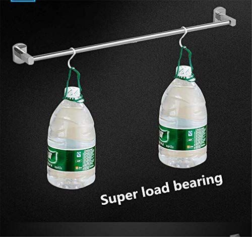 Porte-serviettes salle de bain double usage fixe sans percer cuivre 80cm - 5