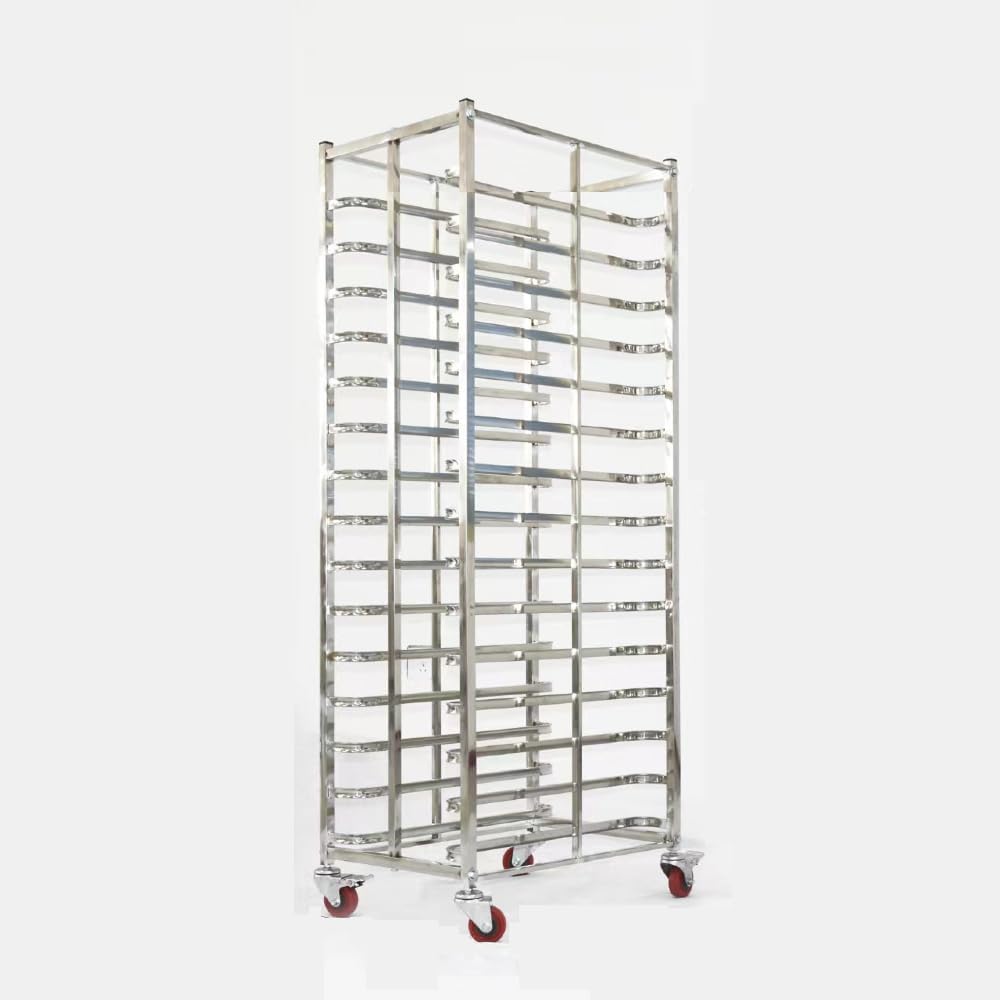 Tray Trolley for Gastronorm Trays, 15-Sheet Professional Organizer for Unox Equipment and Hospitality Use