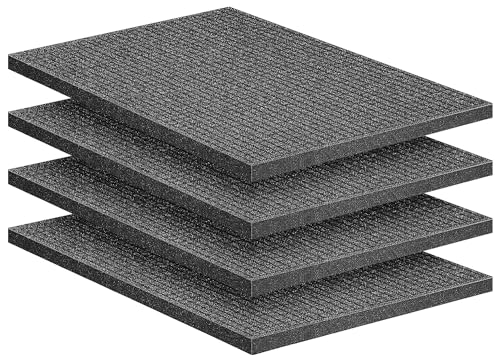 4 Pcs Pick Apart Foam Inserts, 16"x12"x1" Pick and Pluck Foam Sheets
