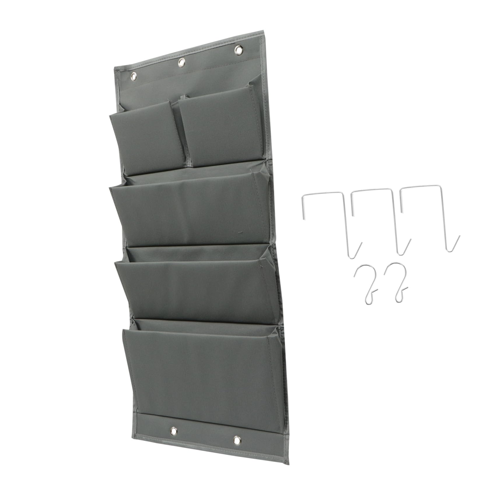 Organizer da Porta 5 Tasche, Tessuto Oxford 600d, Grande Capacità, da Appendere Dietro la Porta per Camera da Letto e Bagno