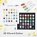 Ohuhu Acrylic Paint Markers Brush Tip: 30 Colors High Opacity Paint Pens Waterproof Acrylic Markers for Rock Painting Easter Eggs Wood Glass Ceramic Canvas - Kalalau