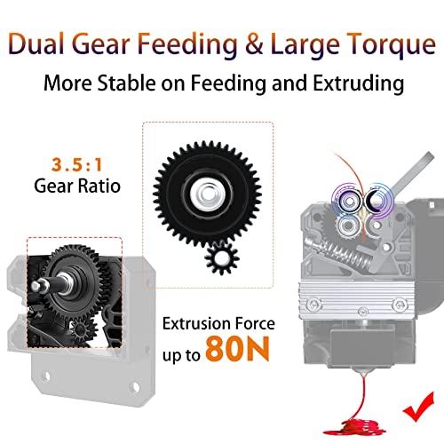 Creality Sprite Direct Drive Extruder Pro Kit, Ganzmetall-Extruder Upgrade Kit für Ender 3/Ender 3 v2/Ender 3 Pro/Ender 3 Max 3D-Drucker, Dual Gear Dual Fan Design, Unterstützt BL Touch/CR Touch – Bild 4