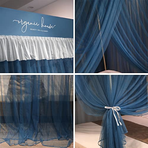 Mosquitera para cama de verano transpirable tipo cortinas de princesa infantiles y de adultos 7