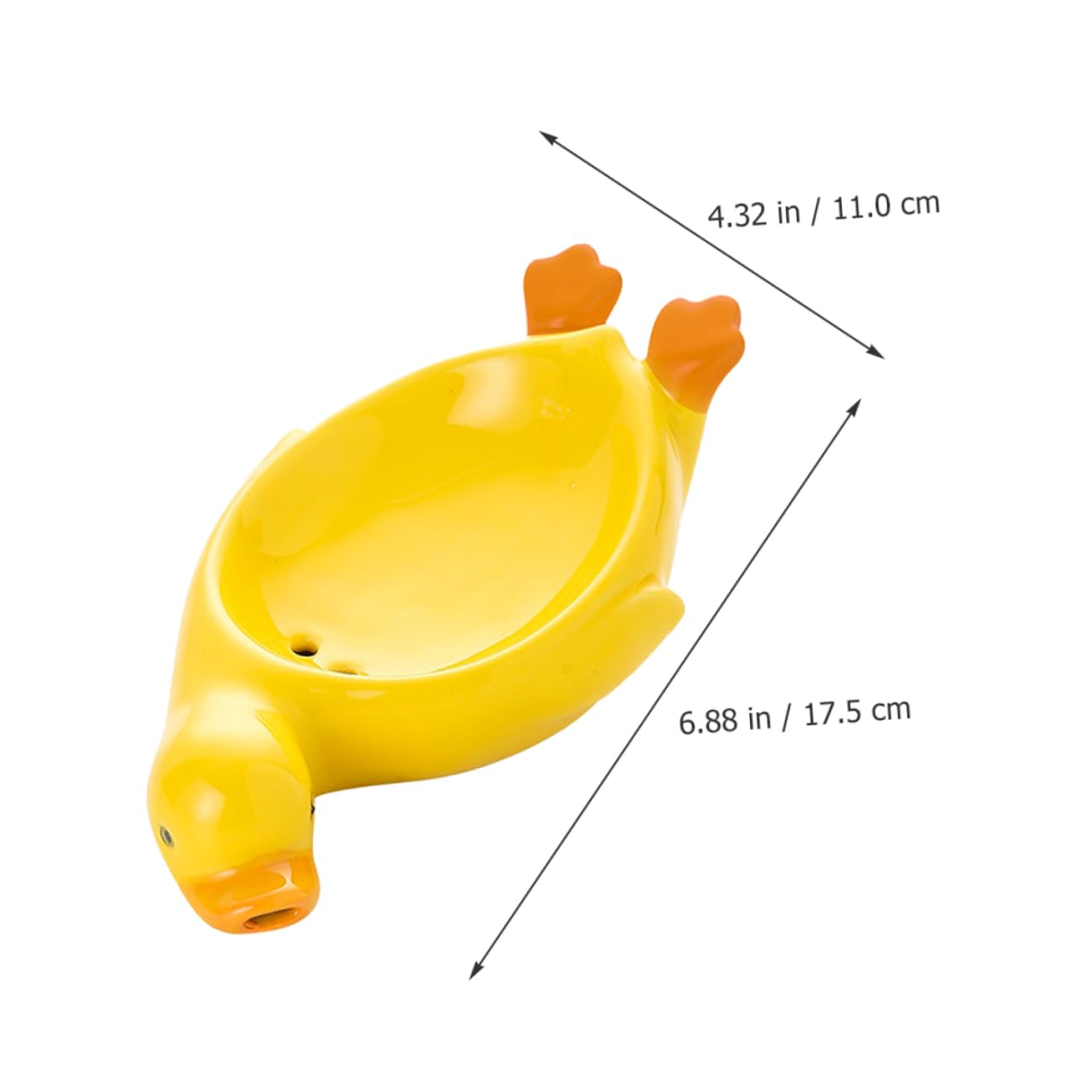 SOLUSTRE 3Er-Packung Seifenschale abtropfen Lassen Tierseifenhalter süßer Seifenhalter Mini Entenseifenhalter kleine Seifenschale Badezimmer Keramik Yellow