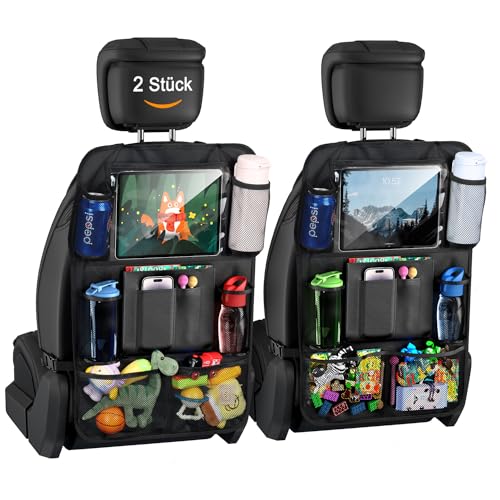 KITDAHOM 2er-Set Autositz Organizer - Praktische Aufbewahrungstaschen Für Vordersitze