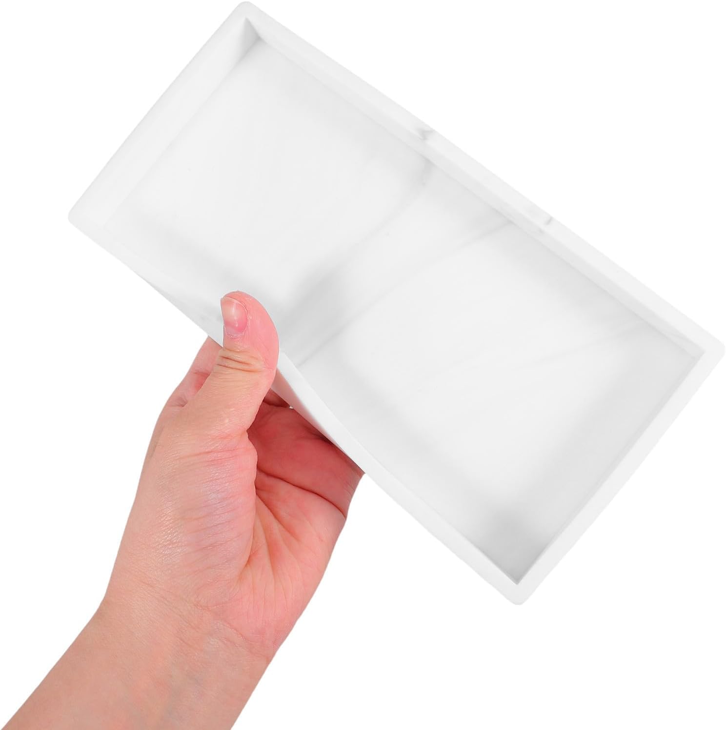 Gadpiparty 2pcs Silicone Vanity Tray Small Rectangle Organizer for Kitchen Sink and Bathroom, Waterproof Nonslip Storage Holder for Scrubber and Dishcloth, Simple Elegant Design