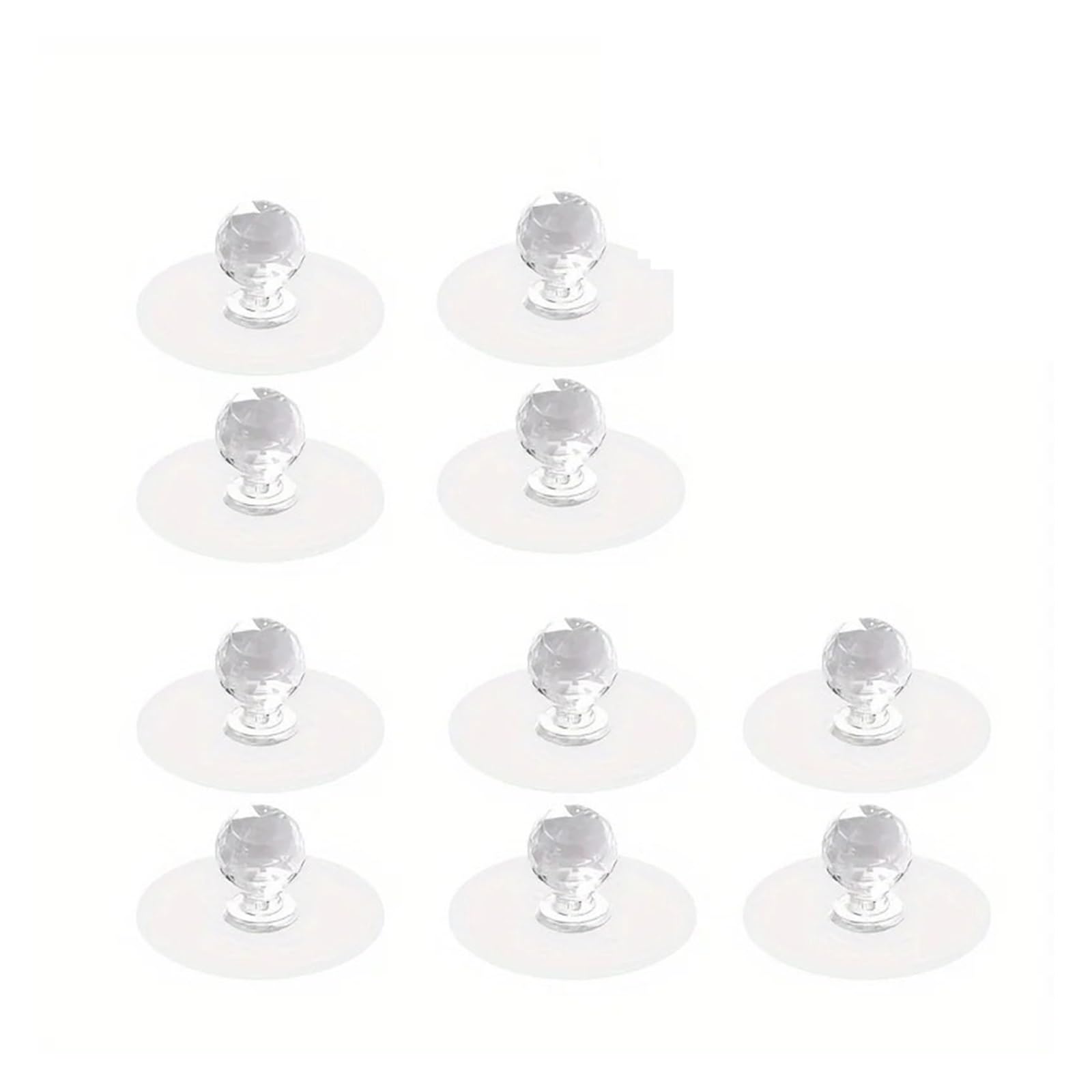 MWAHJU 10pcs Transparent Crystal Door Knobs for Cupboard