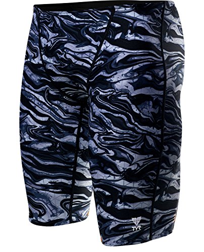 TYR Boys Miramar Jammer Swimsuit, Titanium, 22