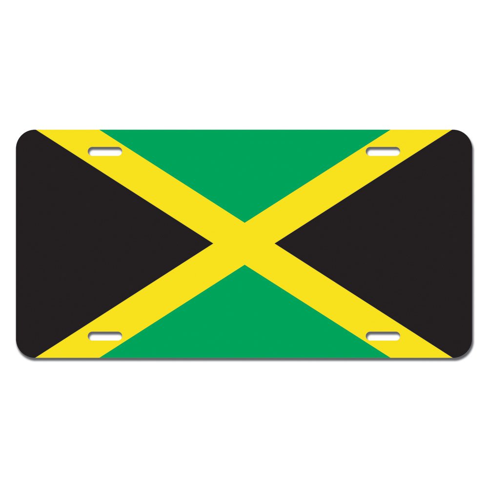 GRAPHICS & MORE Jamaica Flag Novelty Metal Vanity License Tag Plate