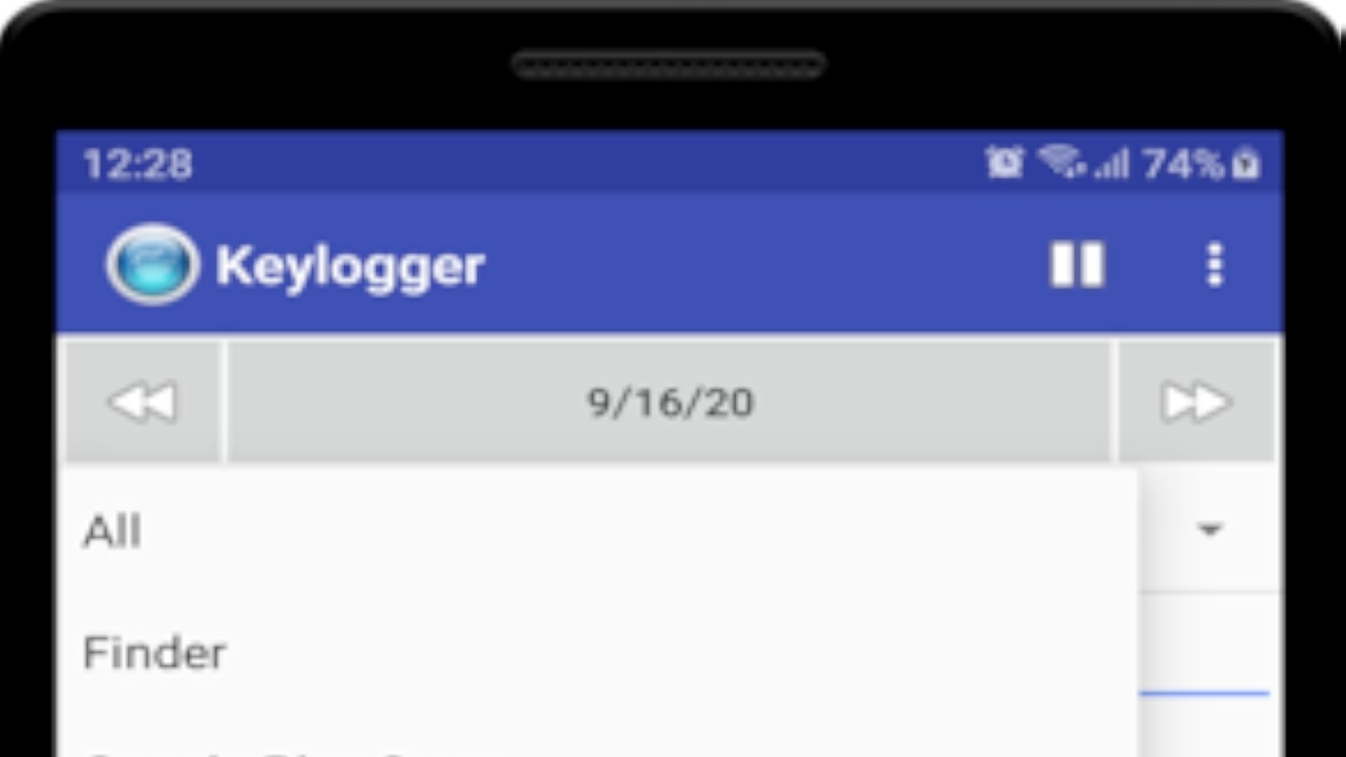 Keylogger App on Amazon Appstore