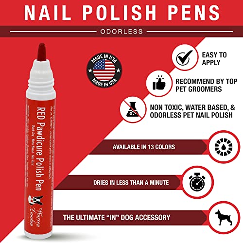 image for Warren London Pawdicure Dog Nail Polish Pens | Made in USA | Quick Dry