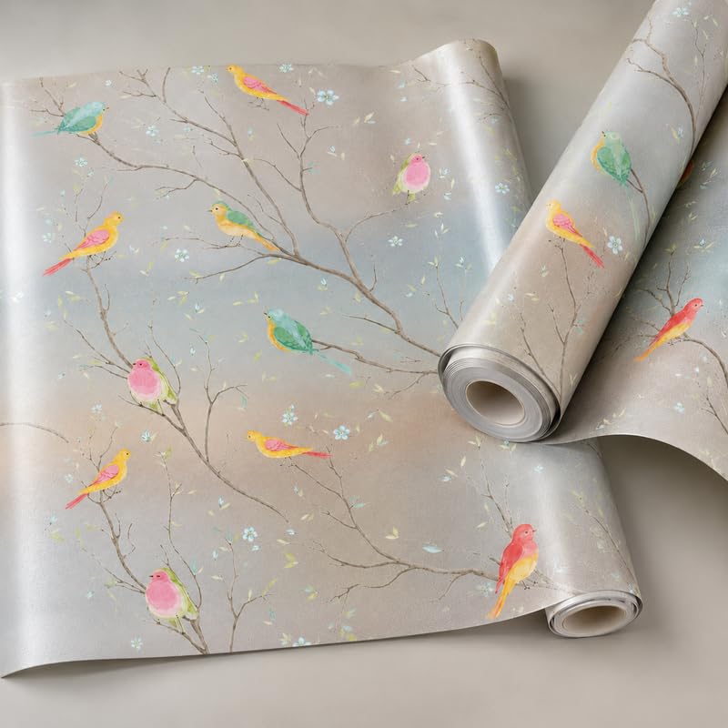 Image of Self Adhesive Window Privacy Film for Glass Windows & Doors | UV Blocking, Heat & Glare Reduction | Decorative Frosted Glass Film Easy to Apply (Bird with Frosted Background, 24X74 Inch)