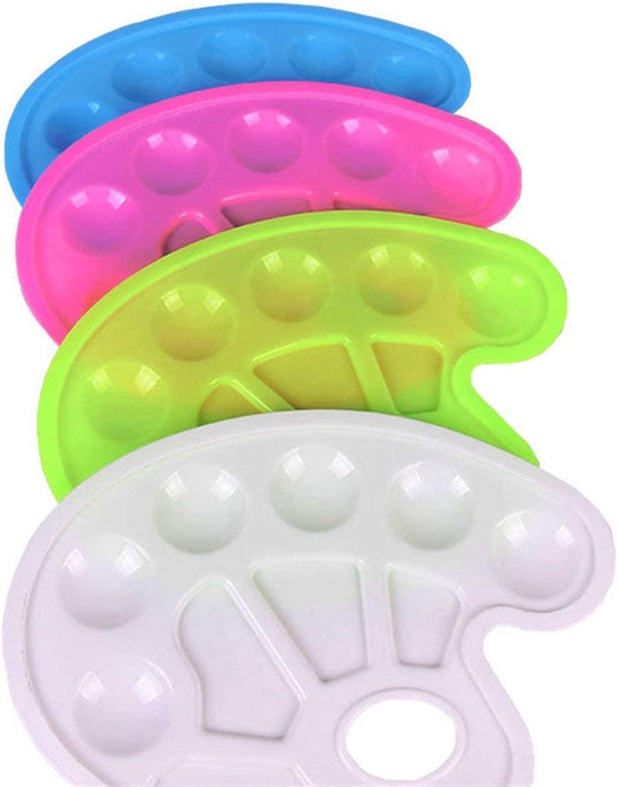 Foot Design Plastic Palette Art Paint Plastic Drawing Tray Color Palette for Oil