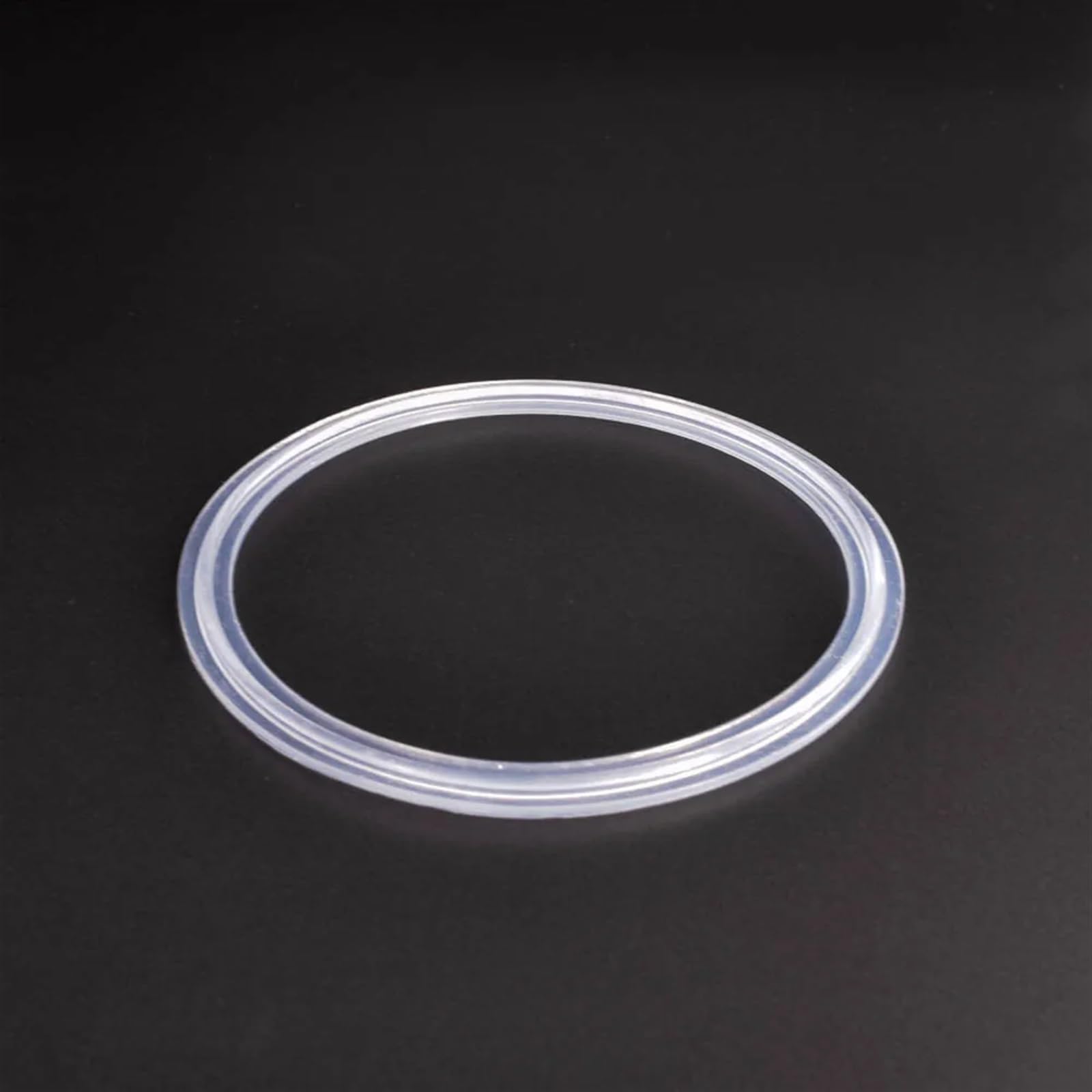 Transparente 1/2" 3/4" 1" 1,5" 2" 2,5" 3" 4" Tira de junta de sellado de silicona con triple abrazadera for dioptrías (Tamaño : 204x217mm)