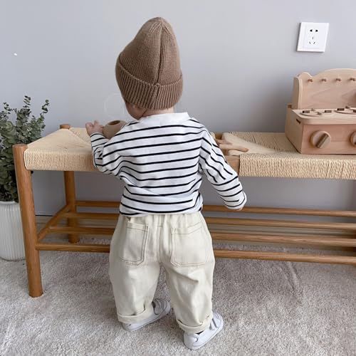 Girls Flared Jeans Washed Denim Pants Crossover Waisted Palazzo Denim Pants Light Weight Slim for Girls2