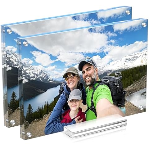 JUOIFIP Acrylic Picture Frame 8x10 Inch 2 Pack Cover