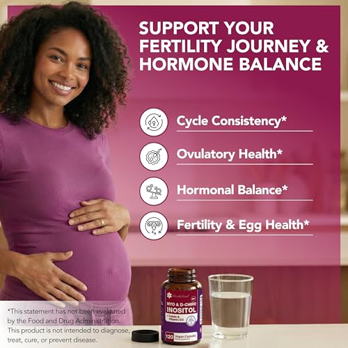 Intimate Rose Myo-Inositol & D-Chiro Inositol Supplement with Folate and Vitamin D - Support Hormonal Balance, Regular Cycles and Ovarian Health - 30-Day Supply - 40:1 Ratio Capsules - Image 3