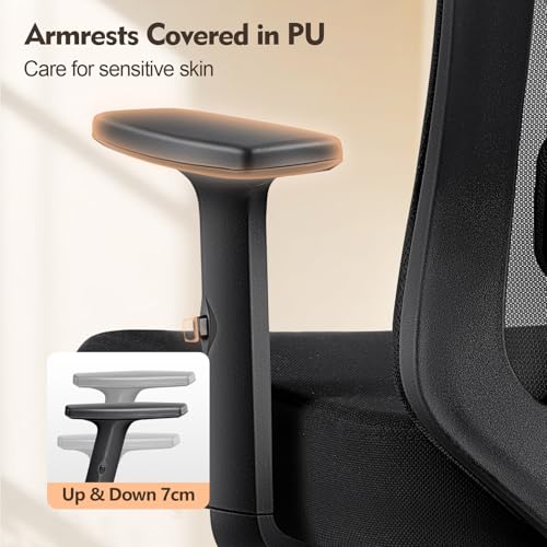 Save 60% on FelixKing Ergonomic Mesh Office Chair with Adjustable Support - Image 5