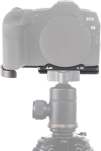 Miniatura 7 de FocusFoto Placa base de liberación rápida QR placa soporte para cámara Canon EOS R8 y RP sin espejo, compatible con trípode estándar Arca-Swiss