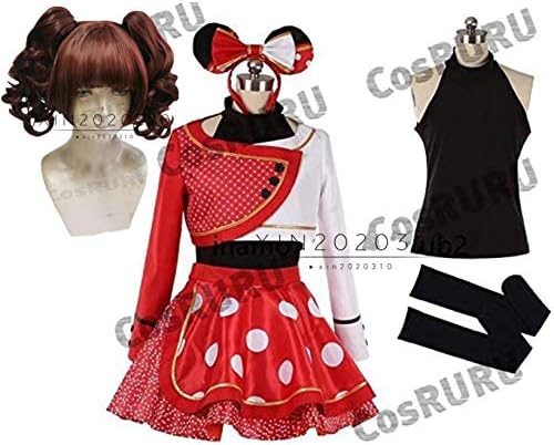 Amazon ディズニー仮装 女性 ダンサーさん ベリーミニー ベリミニ ファインダー越しのお姉さん コスプレ衣装 髪飾り ウィッグ コスプレ 仮装 通販