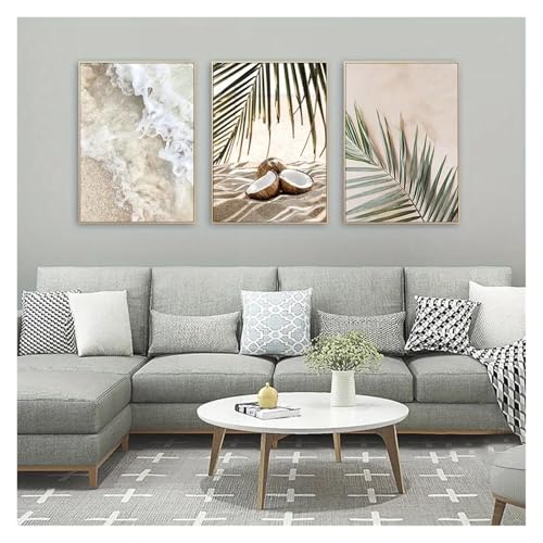 Tableau Déco Nature pour illuminer un salon sombre vagues et plage - 7