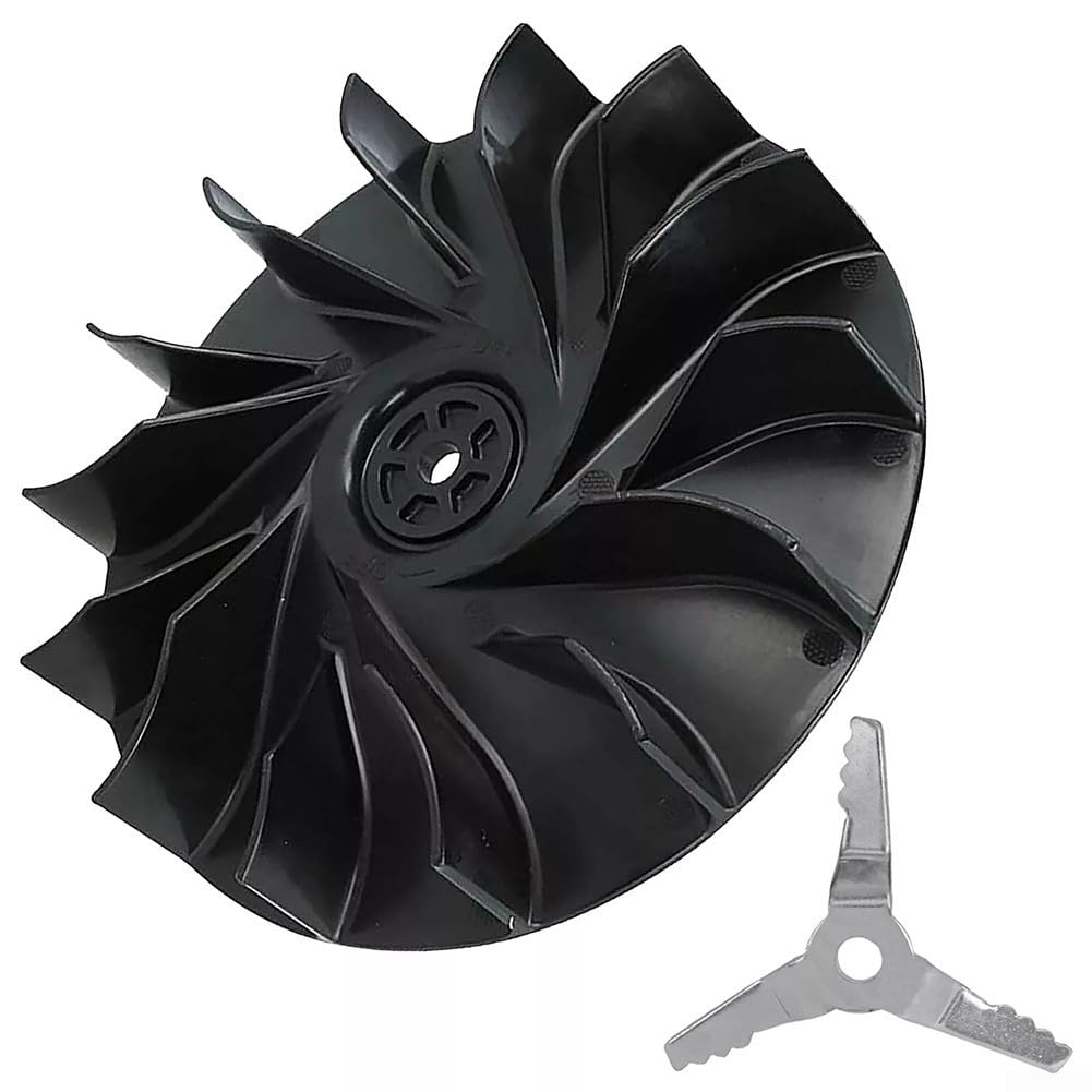 Impeller Fan for BG56 BG86 SH56 SH86, Compact Hover Lawnmower Garden for Vac Blower Shredder Improving Shredding Capability