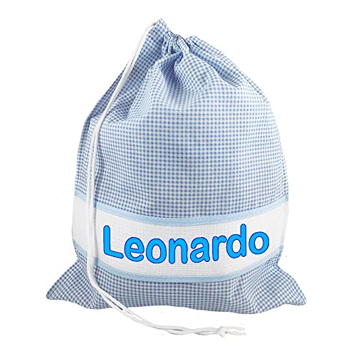ALMATEX SRL ASILO PERSONALIZZATO CON NOME sacchetto cm.31x36 con fascia PERSONALIZZATI Cotone 100% Made in Italy - CONSEGNA TEMPESTIVA
