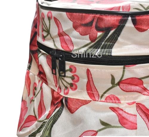Image of Woah Cotton DustProof and Dustproof LPG Gas Cylinder Cover| Top Design Stain| Dust| DustProof PVC LPG Gas Cylinder Cover, Polyester Gas Tank Cover Fits StandardG (Pack of 2, Pink Flower)