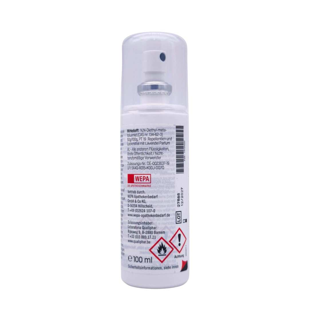 Mosquito tropical Mücken-Schutzspray 100 ml I Insektenschutz mit 50% DEET I für Reise & Outdoor I bis zu 10 h Schutz I für tropische & subtropische Regionen I mit Pharma Perle Duschgel (3, 100ml)