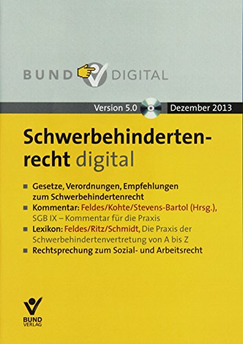 Preisvergleich Produktbild Schwerbehindertenrecht digital (Version 5.0) Einzelbezug, CD-ROM