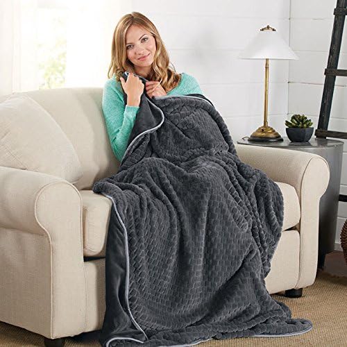 Brookstone NAP Textured Throw BlanketBricks Home & Kitchen