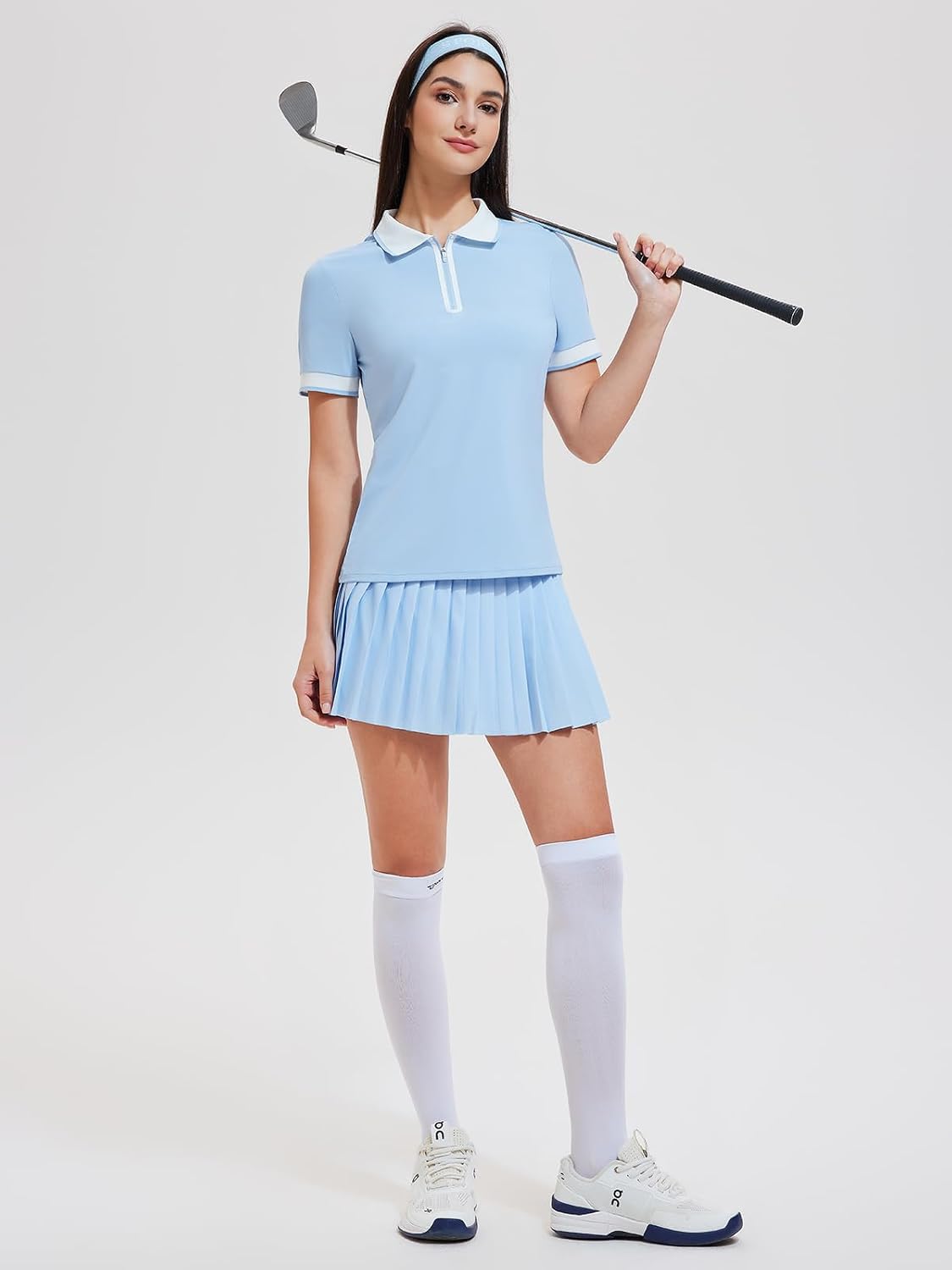 Women's Polos Golf Shirts UPF 50+ Collared Shirt Quick Dry Tennis Work Athletic Tops