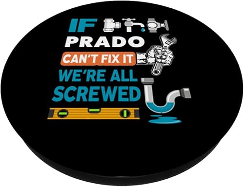 Miniatura 2 de Funny plumber custom name if Prado can't fix it we're all PopSockets Swappable PopGrip