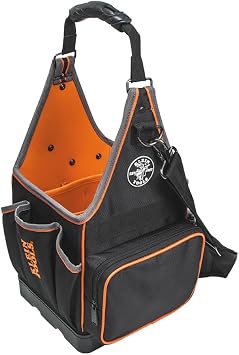 Klein Tools 554158-14 Tool Bag, Tradesman Pro Tote with 20 Pockets Made of 1680d Ballistic Weave and a Fully Molded Bottom, 8-Inch