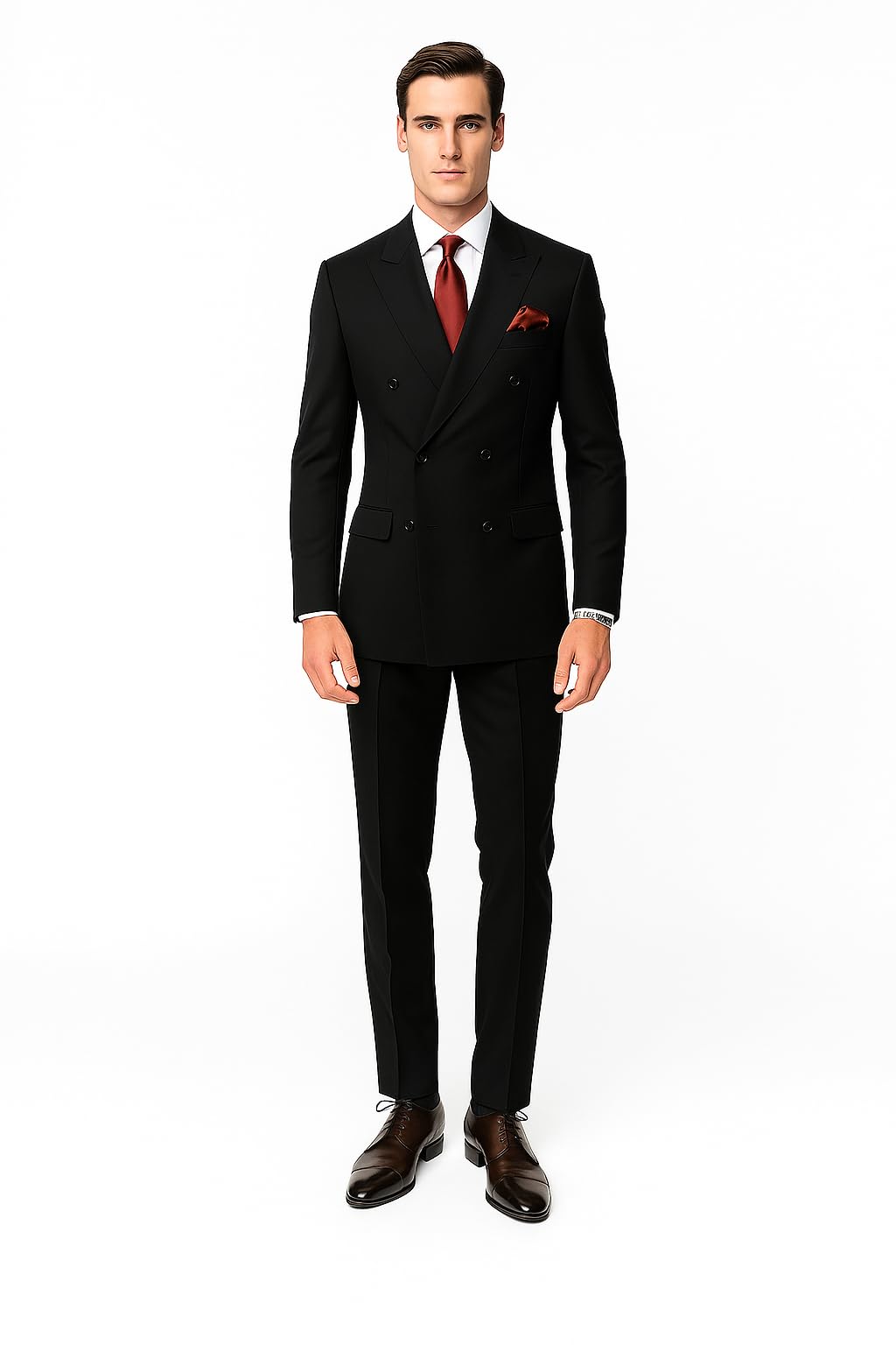 Men's 2 Piece Double Breasted Suit