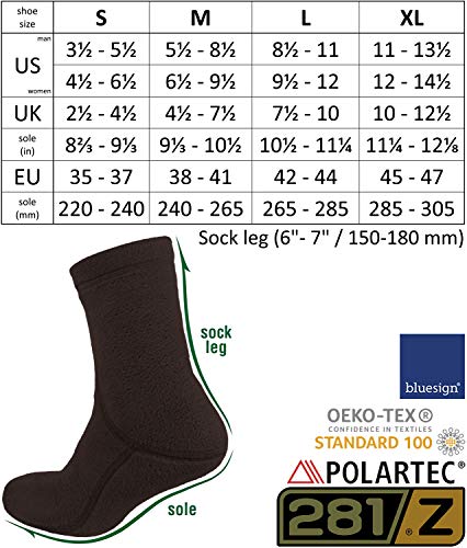 image for 281Z Military Warm 6 inch Boot Liner Socks - Outdoor Tactical Hiking S