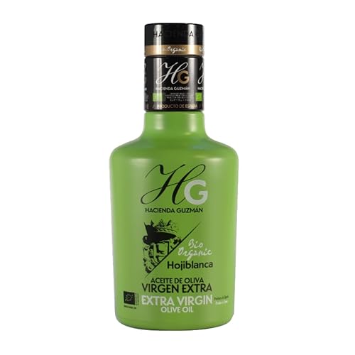 HACIENDA GUZMÁN - Aceite de Oliva Virgen Extra Ecológico Reserva Familiar Hojiblanca 8.5 fl oz