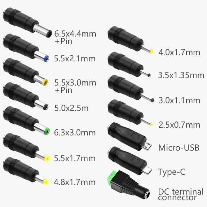 Miniatura 8 de SHNITPWR Adaptador de CA 36W Adaptador de fuente de alimentación universal DC 3V  12V Convertidor de corriente ajustable 3V 4.5V 5V 6V 7.5V 9V 12V
