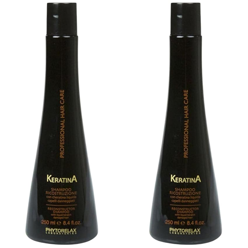 Phytorelax Laboratories Shampoo Ricostruzione con Keratina - 250 ml (Confezione da 2)