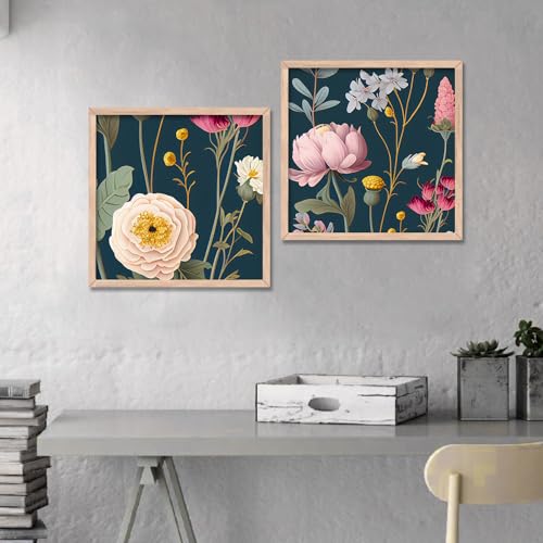 Image of kotart - Paintings wall decoration Wall frames for home decor Set of 2 Multicolo Size - (13x13 inch, D)