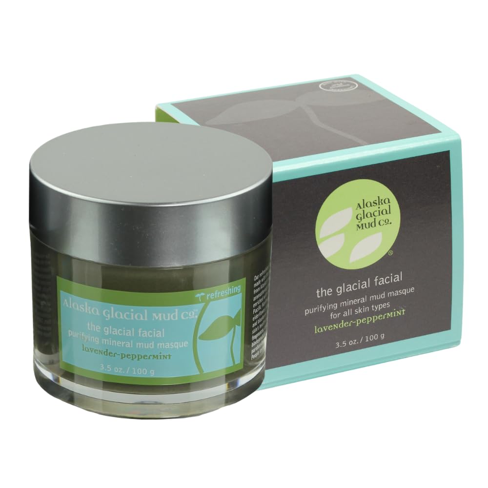 Original Glacial Facial Detoxifying Mud Mask (Purifying Mineral Mud Masque) — Alaska Glacial — Made in Alaska